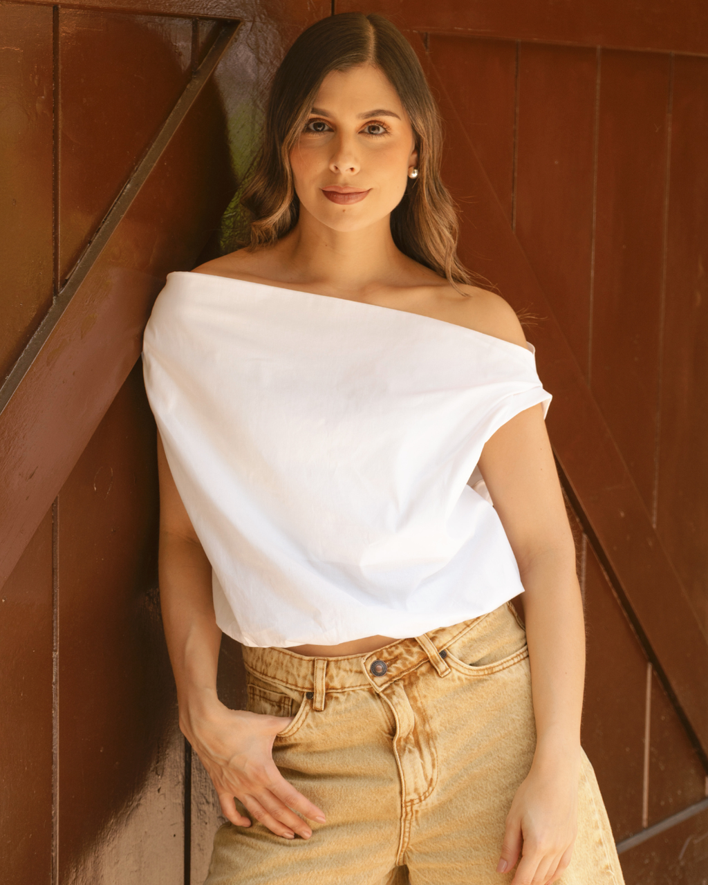 Top Nube blanco